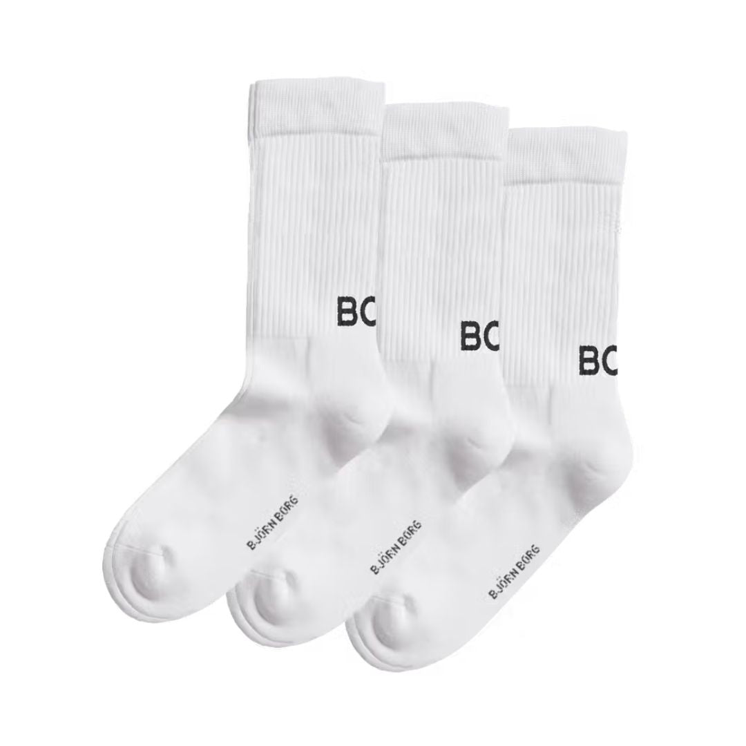 Björn Borg Core Crew Polyamide (3-pack, White) Strumpor