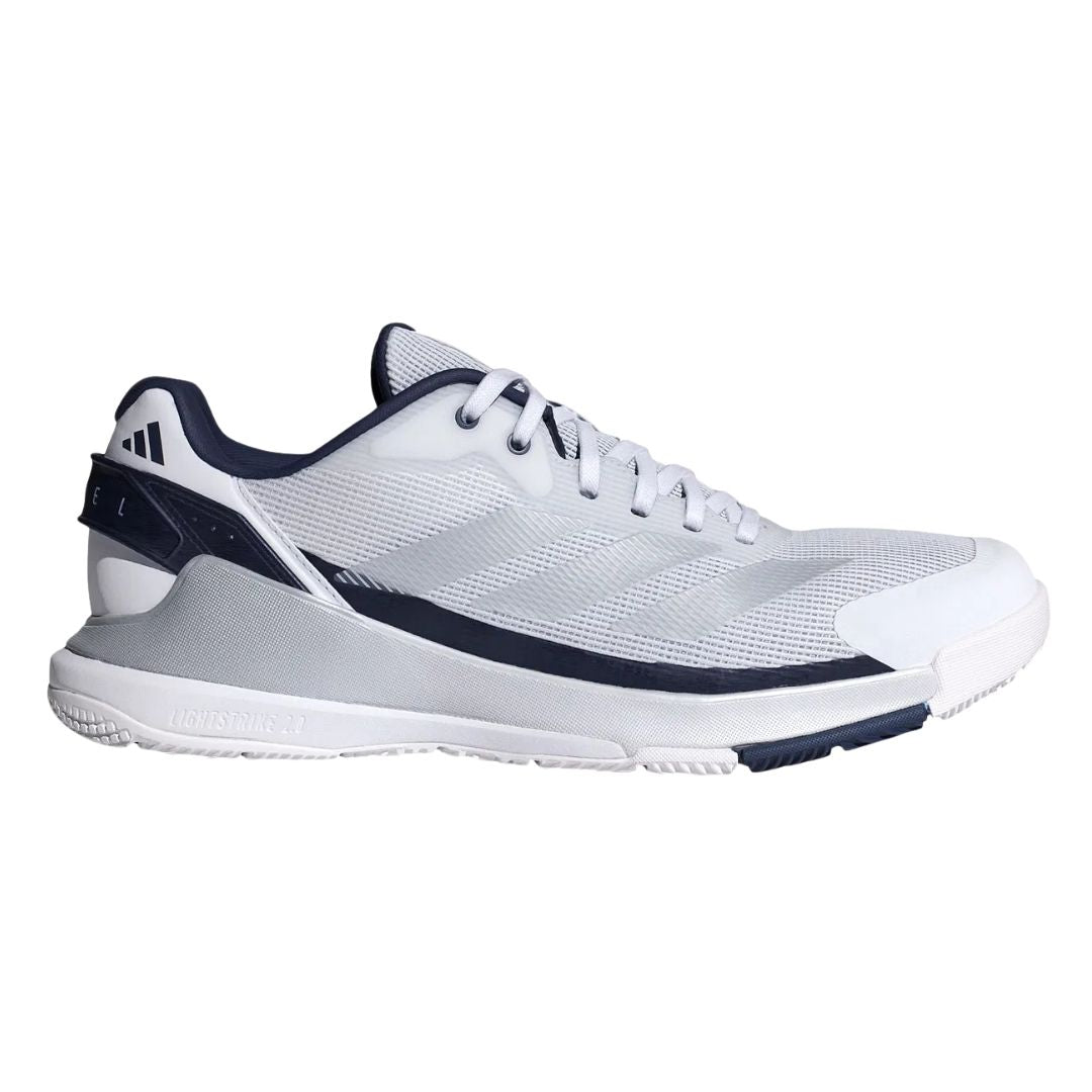 Adidas Crazyquick LS Men Padelsko (Cloud White/Silver Metallic/Dark Blue)