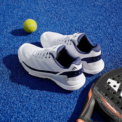 Adidas Crazyquick LS Men Padelsko (Cloud White/Silver Metallic/Dark Blue)