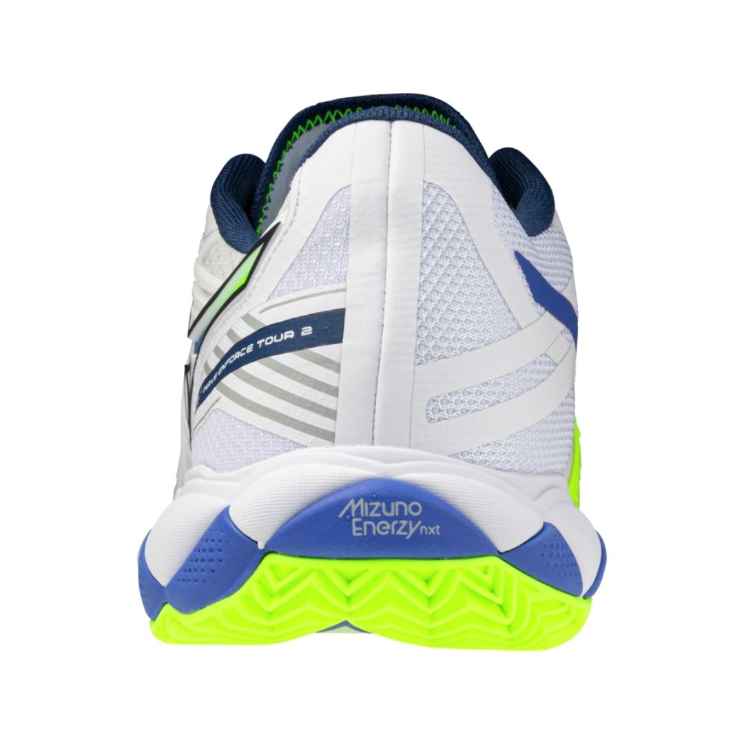 Mizuno Wave Enforce Tour 2 CC (U) (White/Dazzling Blue/Lightning Yellow)