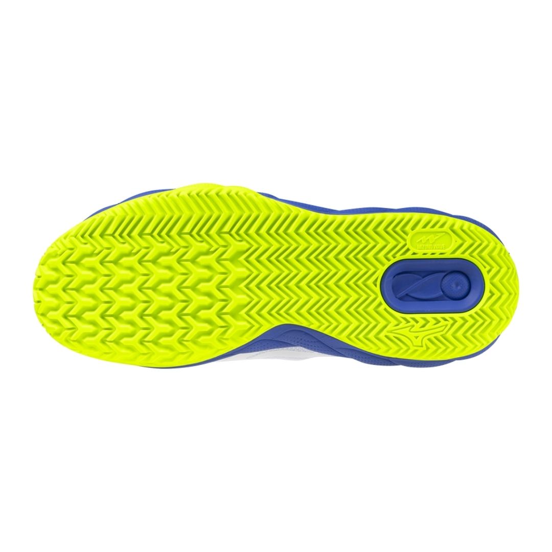 Mizuno Wave Enforce Court CC (U) (White/Dazzling Blue/Lightning Yellow)
