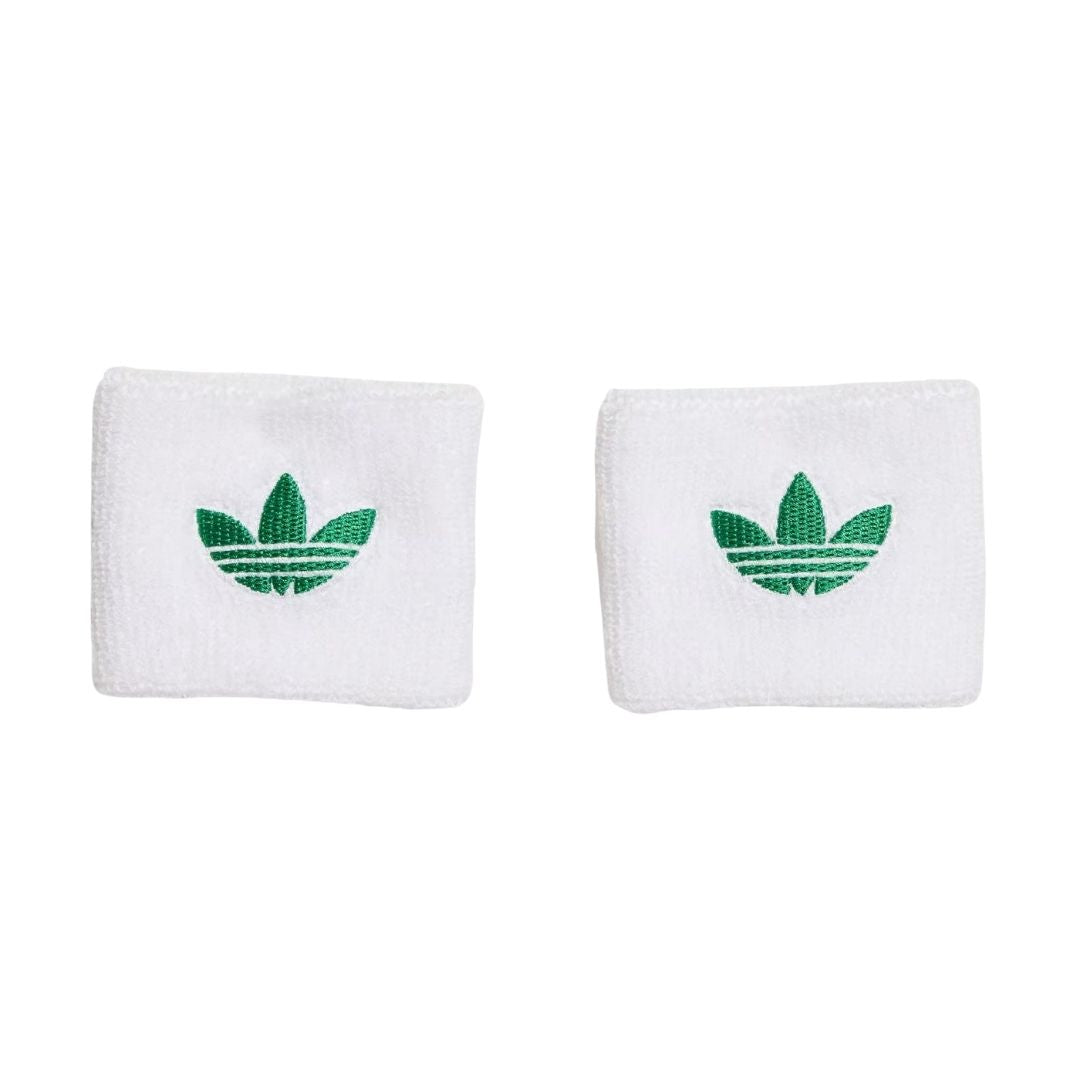 Adidas Originals Small Wristbands (2-Pack, White/Green)