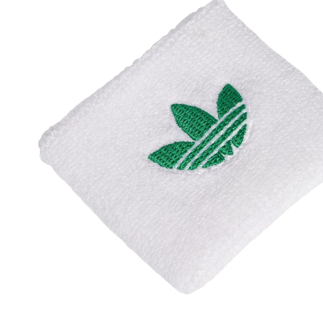 Adidas Originals Small Wristbands (2-Pack, White/Green)