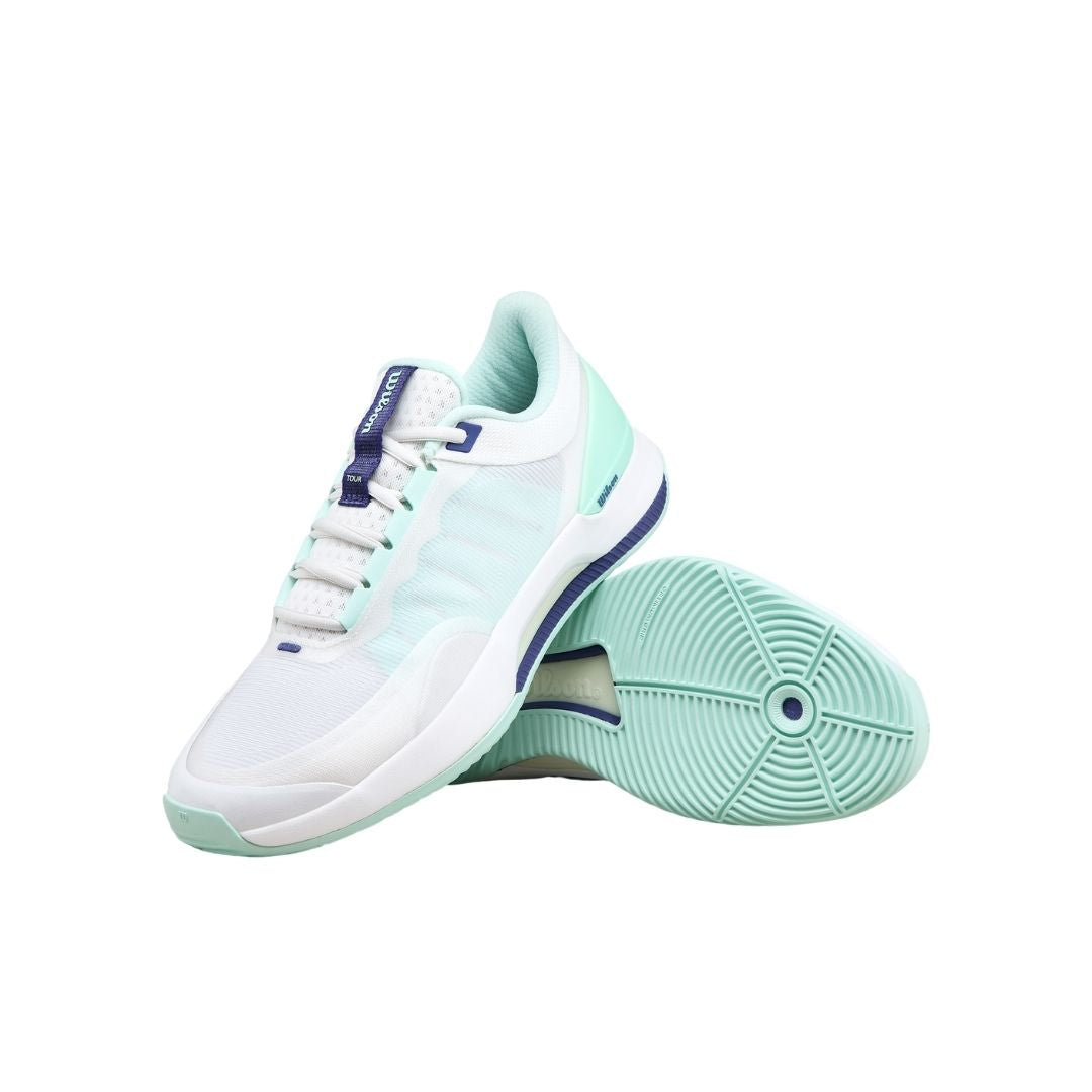 Wilson Intrigue Tour Women Padelskor (White/Bay/Skipper Blue)