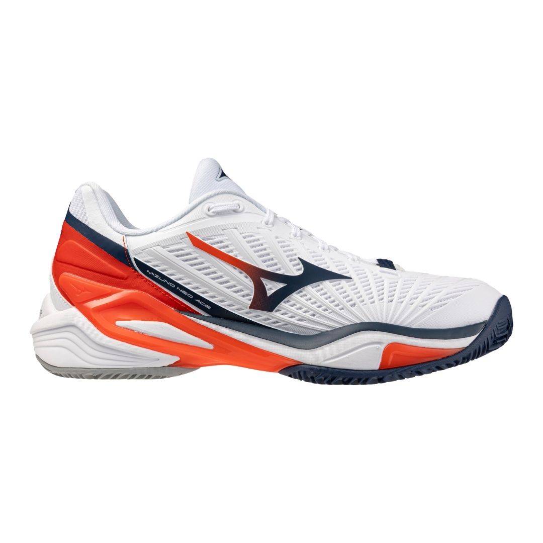 Mizuno Neo Ace CC (U) (White/Insignia Blue/Orange) Skor