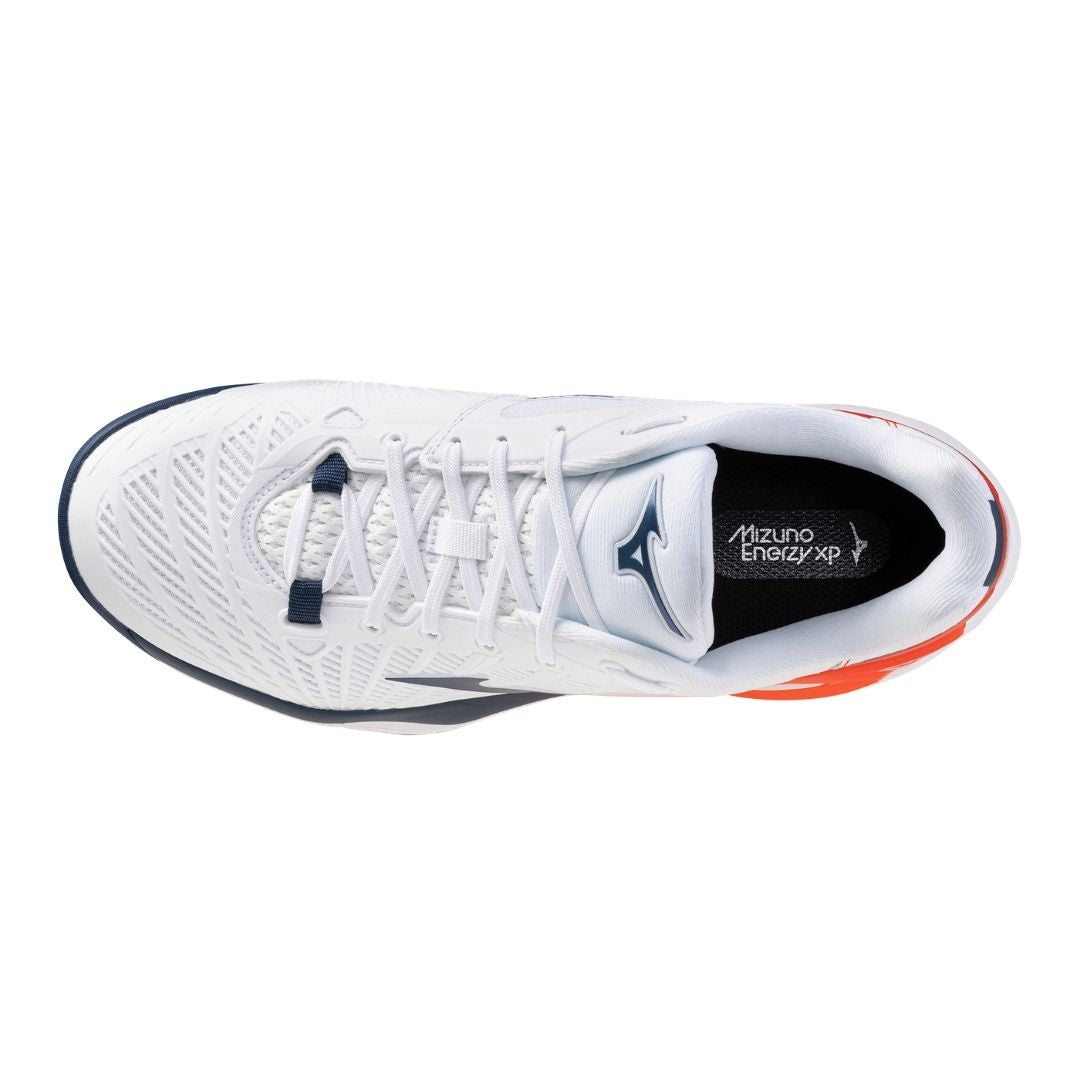 Mizuno Neo Ace CC (U) (White/Insignia Blue/Orange) Skor