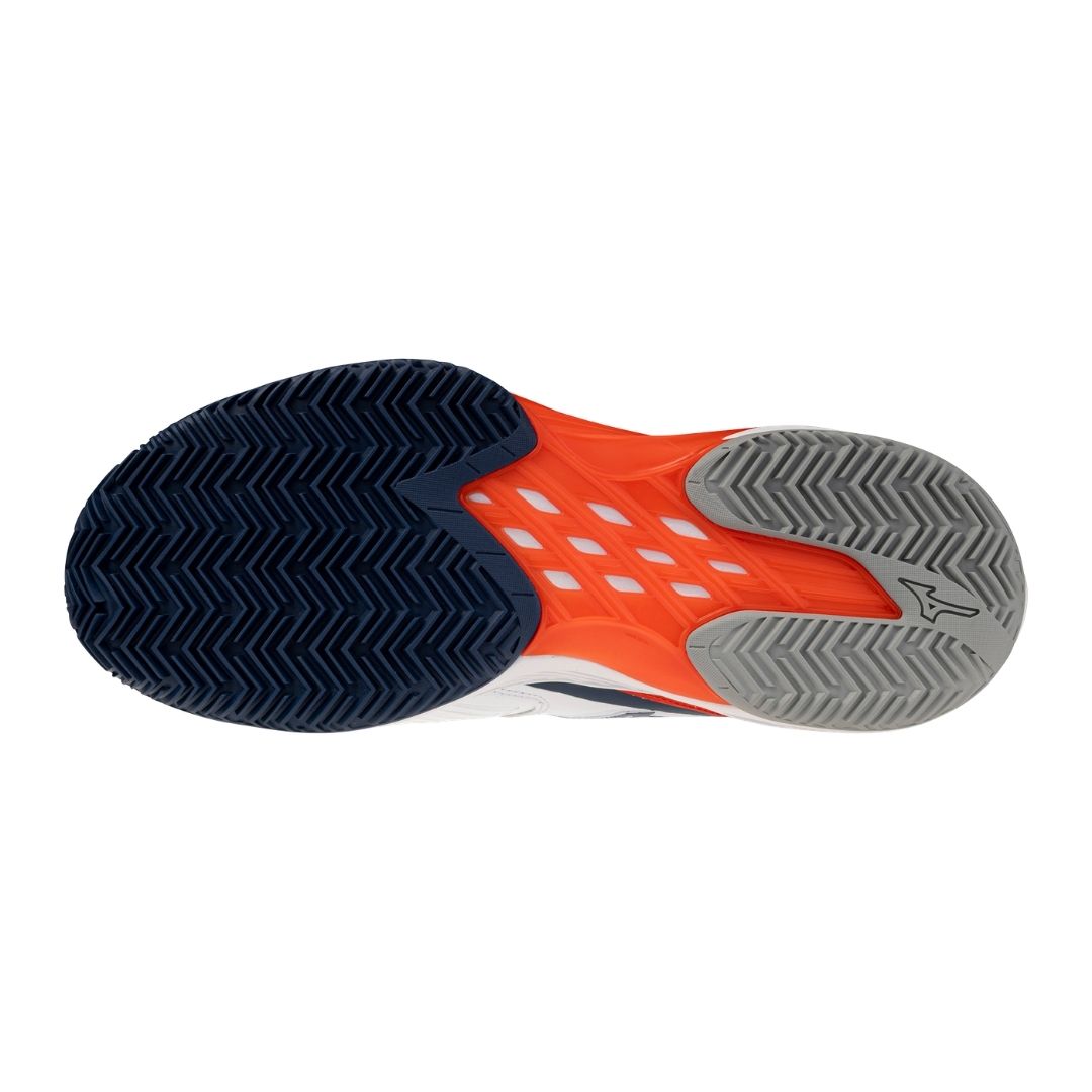 Mizuno Neo Ace CC (U) (White/Insignia Blue/Orange) Skor