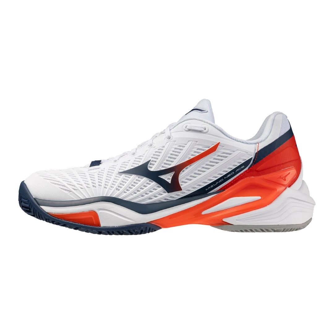 Mizuno Neo Ace CC (U) (White/Insignia Blue/Orange) Skor