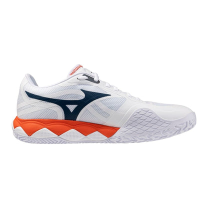 Mizuno Wave Enforce Tour 2 CC (U) (White/Insignia Blue/Orange) Skor