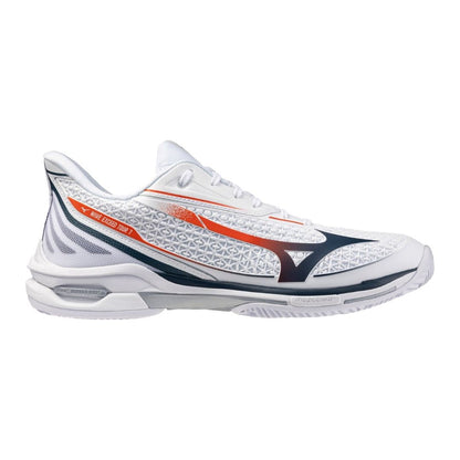 Mizuno Wave Exceed Tour 7 CC (U) (White/Insignia Blue/Orange) Skor