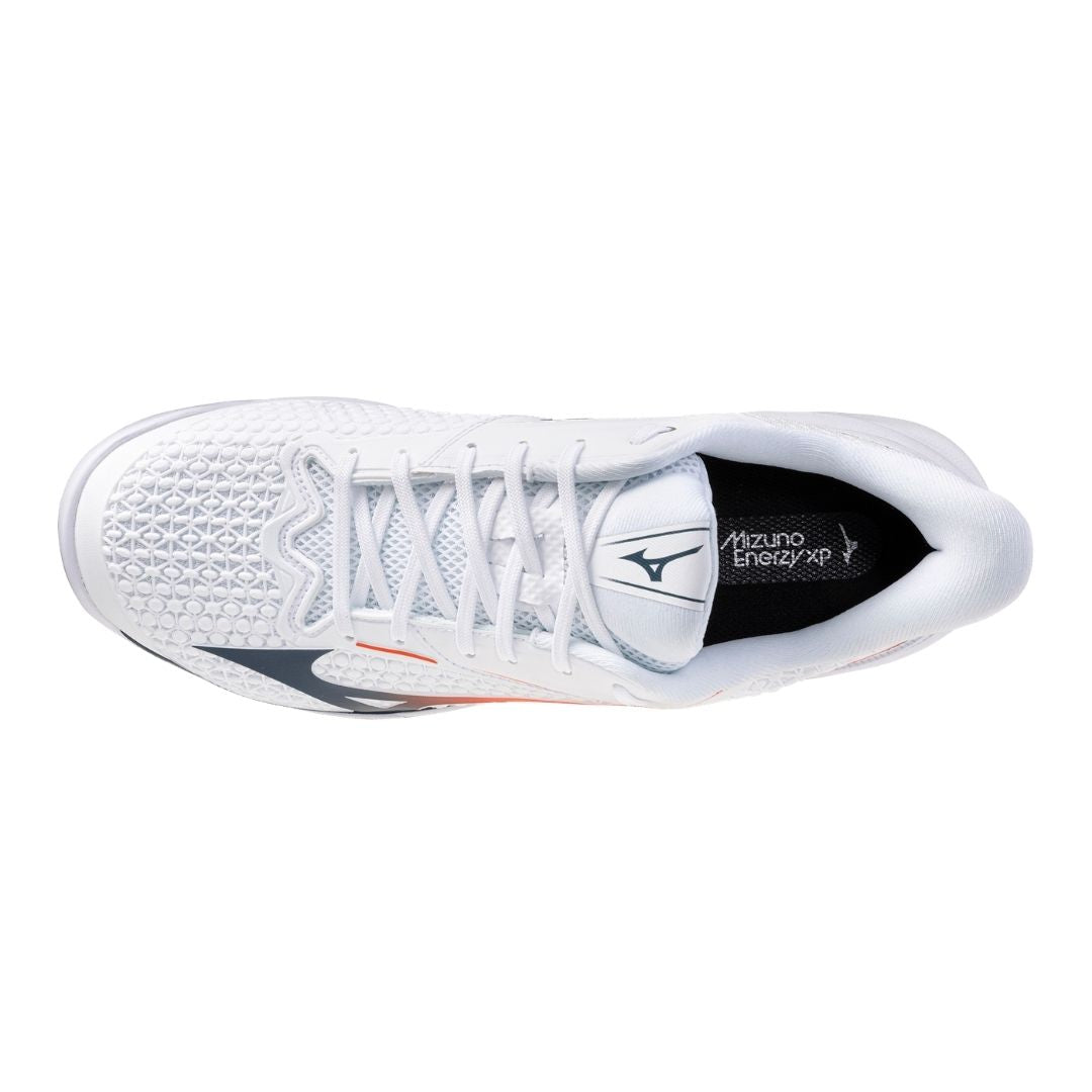 Mizuno Wave Exceed Tour 7 CC (U) (White/Insignia Blue/Orange) Skor