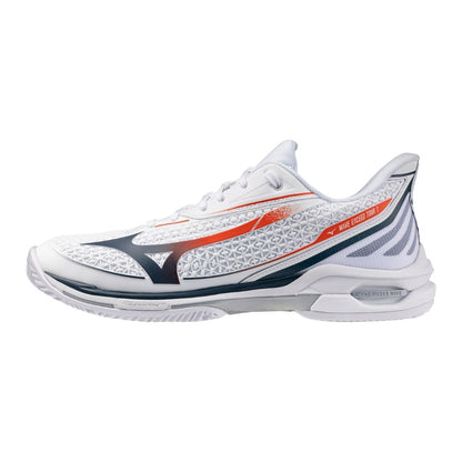 Mizuno Wave Exceed Tour 7 CC (U) (White/Insignia Blue/Orange) Skor