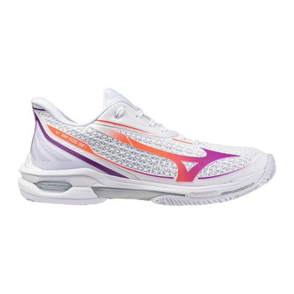 Mizuno Wave Exceed Tour 7 CC (W) (White/Dahlia/Lava Orange) Skor