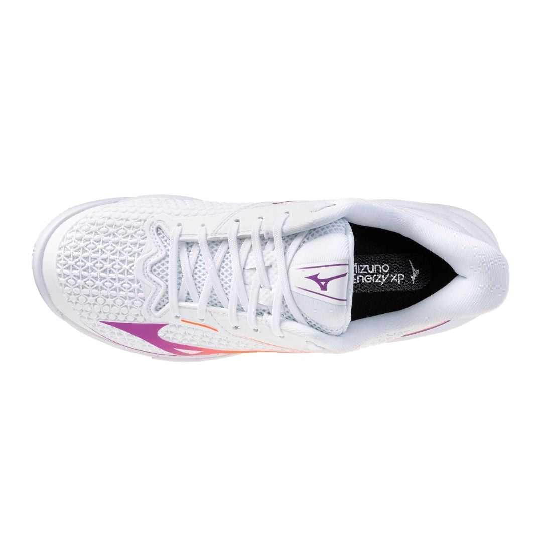 Mizuno Wave Exceed Tour 7 CC (W) (White/Dahlia/Lava Orange) Skor