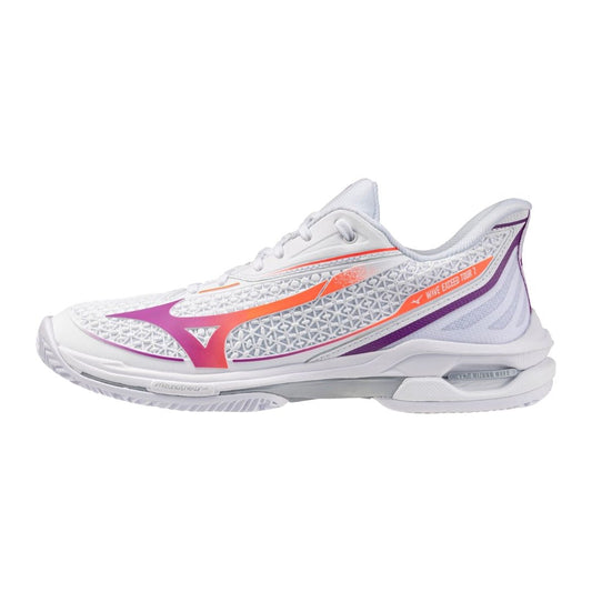 Mizuno Wave Exceed Tour 7 CC (W) (White/Dahlia/Lava Orange) Skor