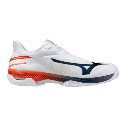 Mizuno Wave Exceed Court CC (U) (White/Insignia Blue/Orange) Skor