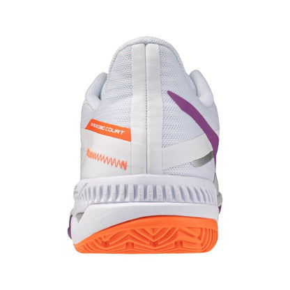 Mizuno Wave Exceed Court CC (W) (White/Dahlia/Lava Orange) Skor