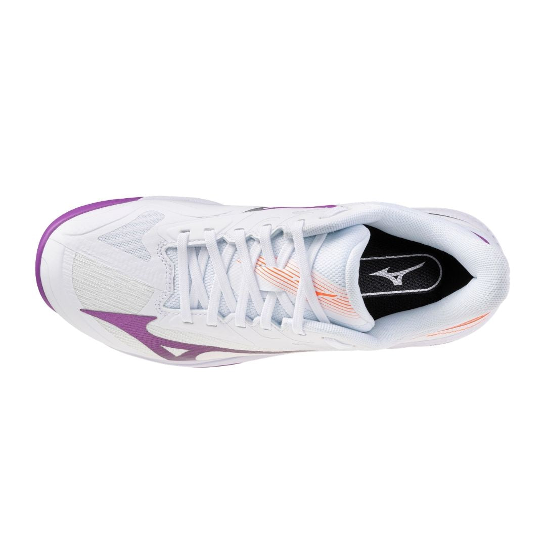 Mizuno Wave Exceed Court CC (W) (White/Dahlia/Lava Orange) Skor