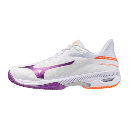 Mizuno Wave Exceed Court CC (W) (White/Dahlia/Lava Orange) Skor
