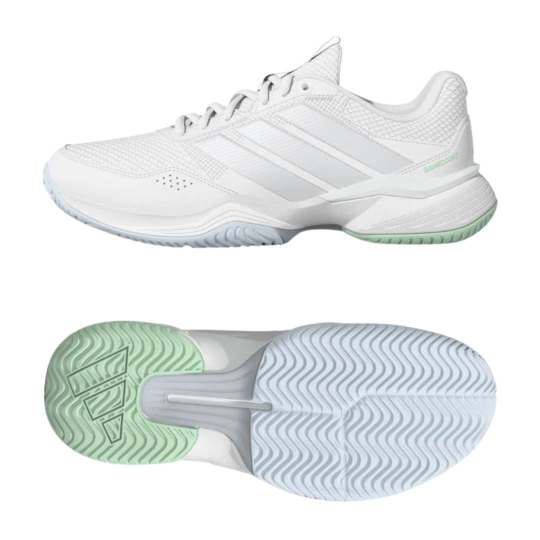 Adidas Gamecourt 3 Women (Cloud White/Silver Metallic/Ice Blue)