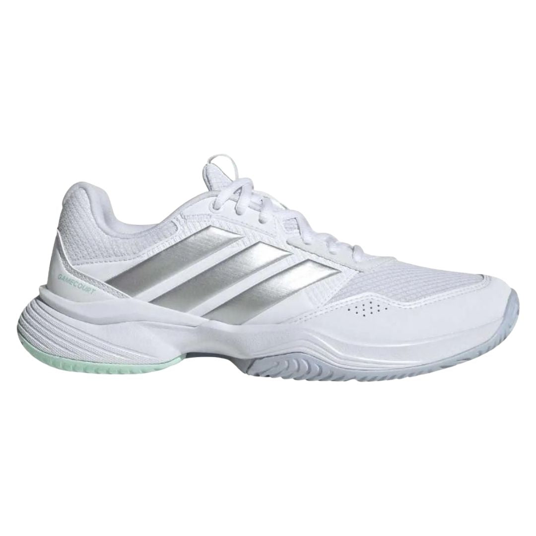 Adidas Gamecourt 3 Women Padelskor (Cloud White/Silver Metallic/Ice Blue)