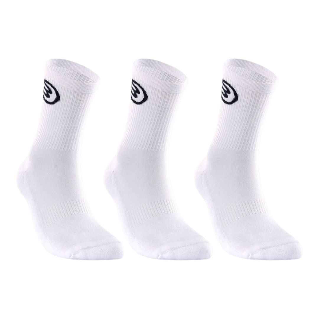 Bullpadel BP262 3-Pack White Padelsockor