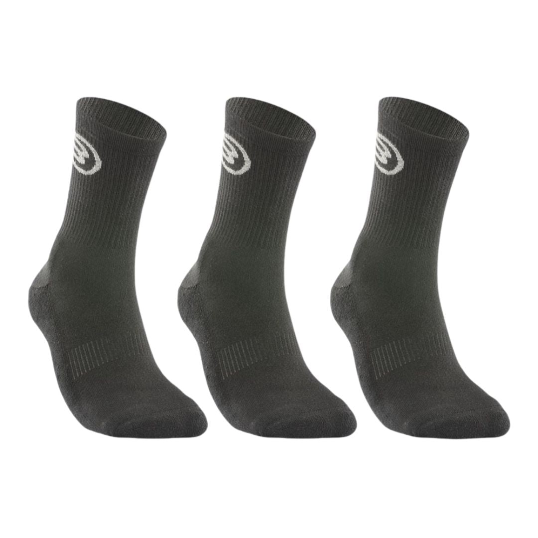 Bullpadel BP262 3-Pack Black Padelsockor