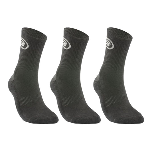 Bullpadel BP262 3-Pack Black Padelsockor