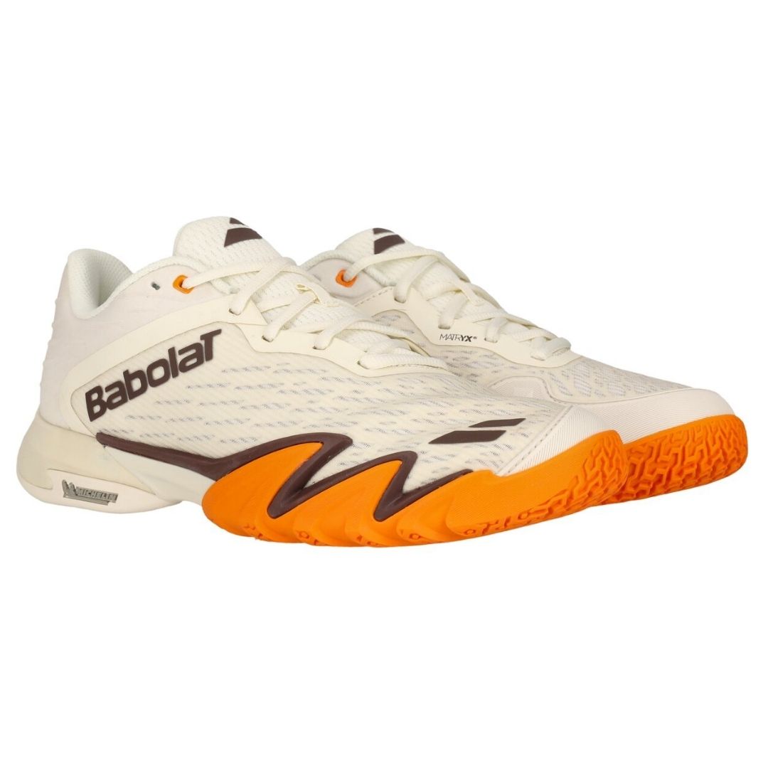Babolat Jet Premura 3 Men Padelskor (Cream/Orange)