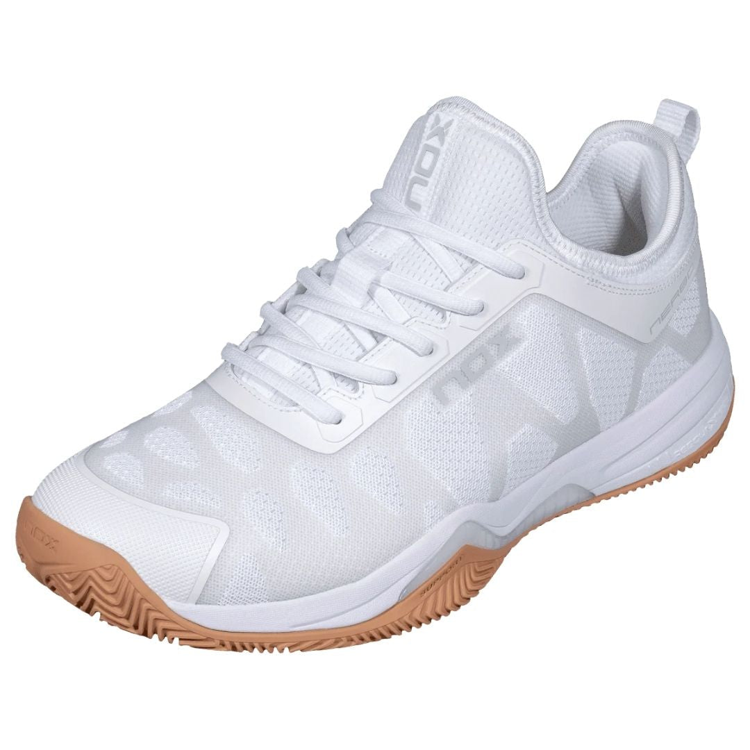 Nox Nerbo Padelskor (White/Gum Rubber)
