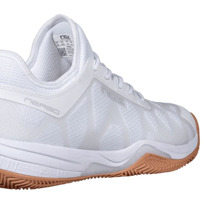 Nox Nerbo Padelskor (White/Gum Rubber)