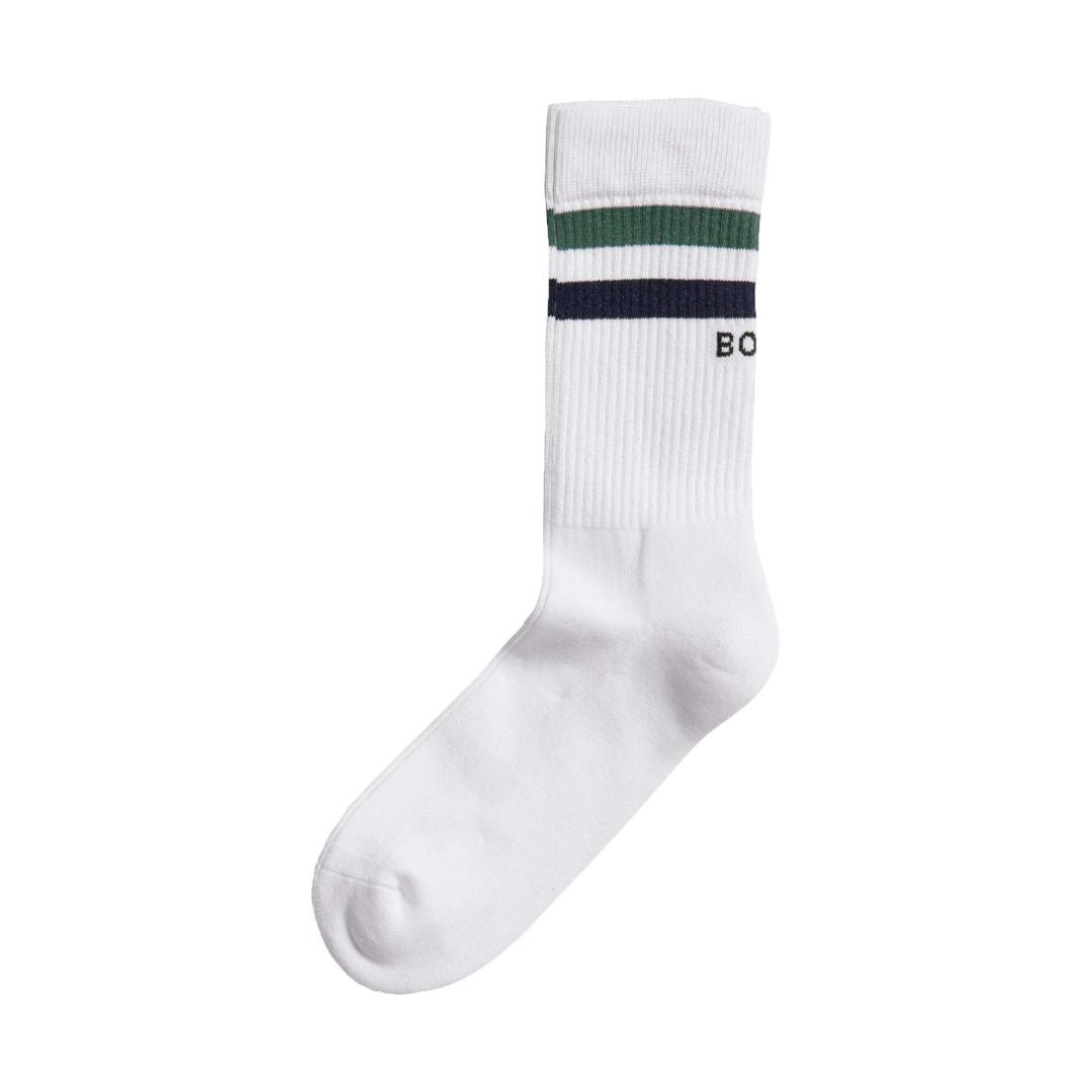 Björn Borg Classic Crew (3-pack, White/Green/Navy Blue) Strumpor
