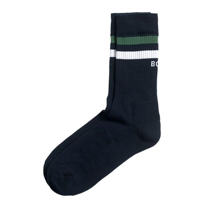 Björn Borg Classic Crew (3-pack, White/Green/Navy Blue) Strumpor