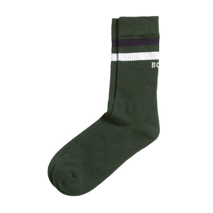 Björn Borg Classic Crew (3-pack, White/Green/Navy Blue) Strumpor