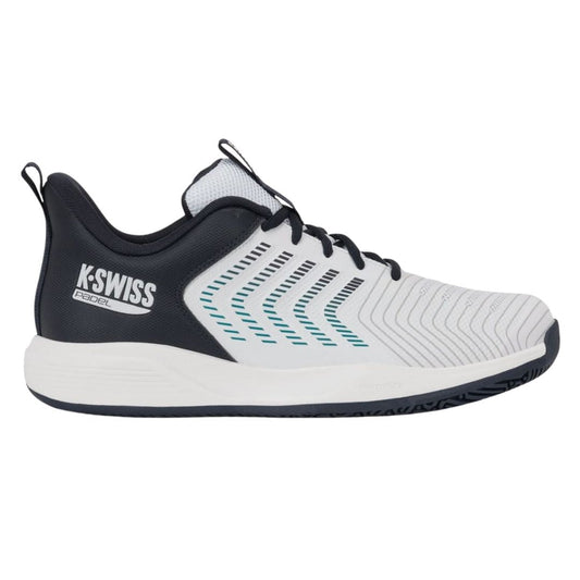 K-Swiss Ultrashot Light (White/Carbon/Baltic) Padelskor