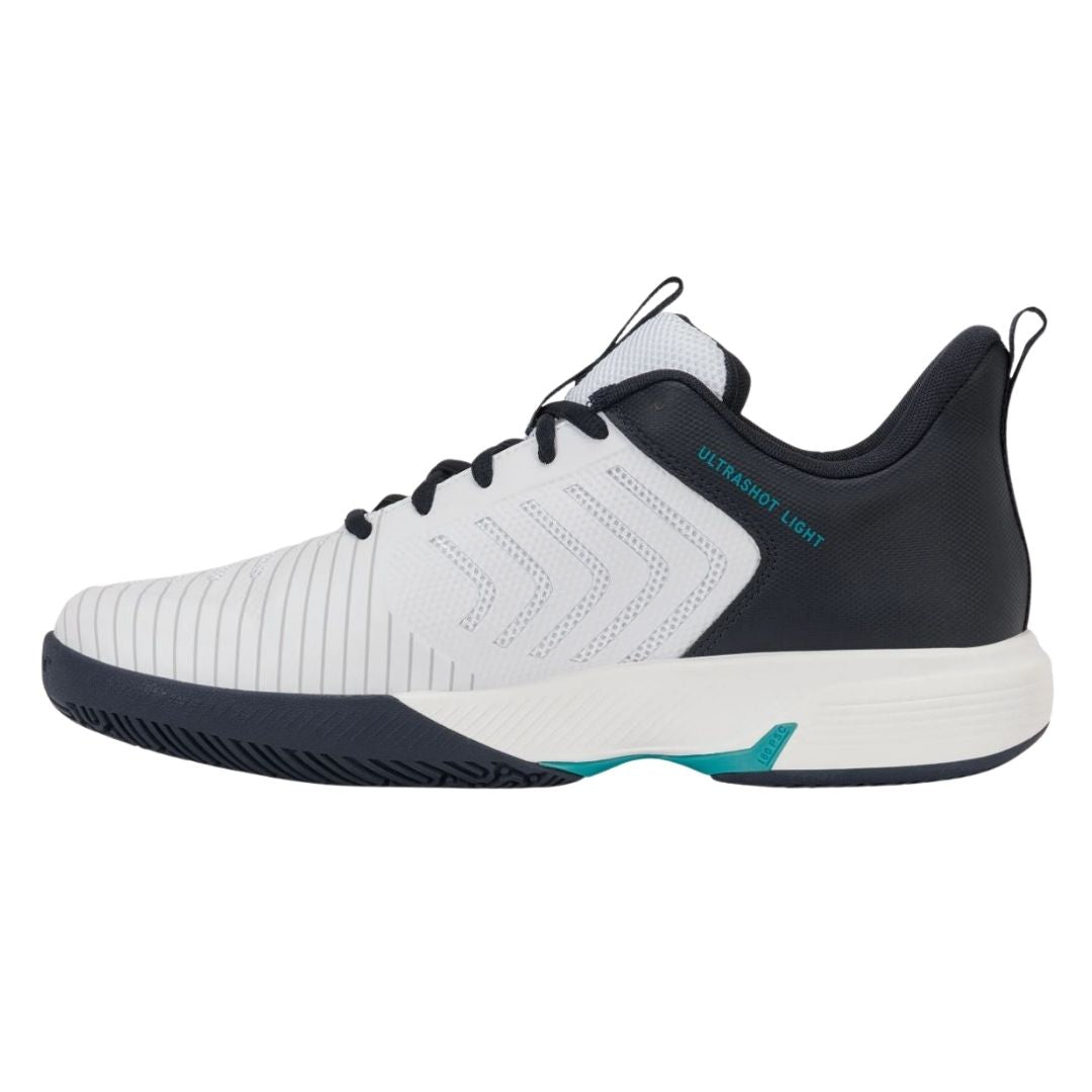 K-Swiss Ultrashot Light (White/Carbon/Baltic) Padelskor