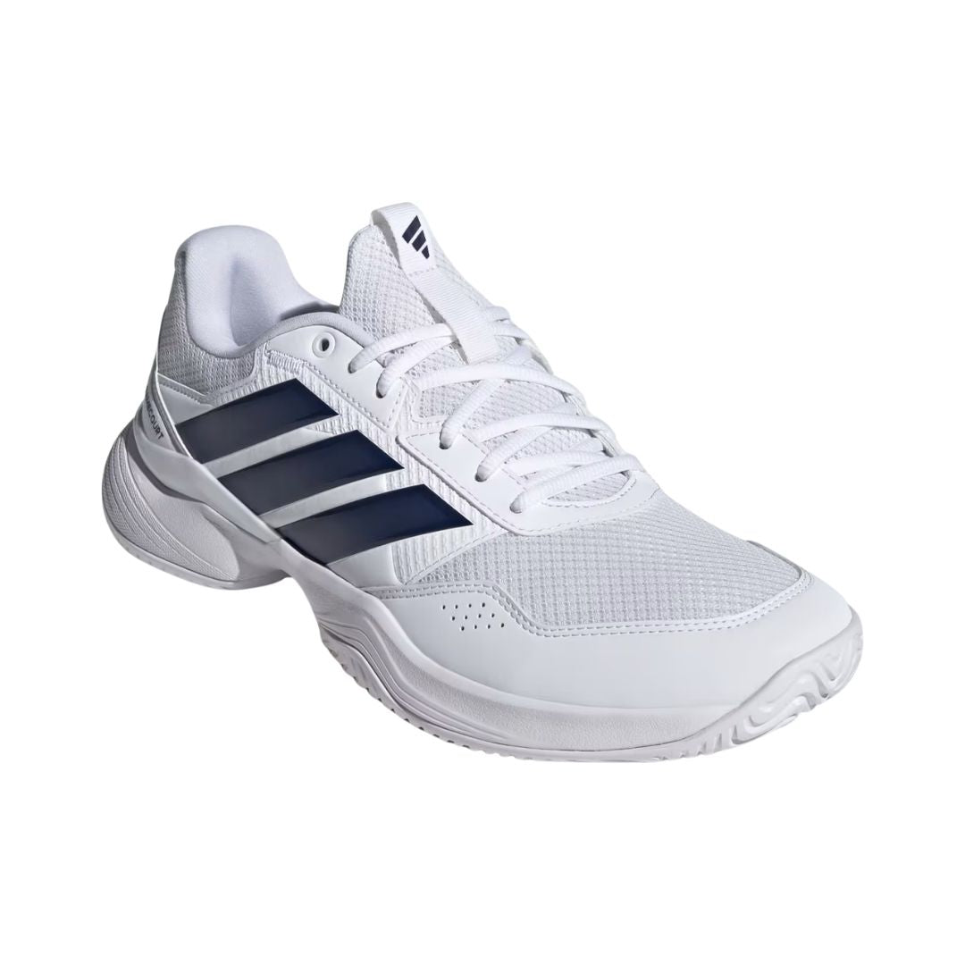 Adidas Gamecourt 3 Men (Cloud White/Dark Blue/Core Black) Skor