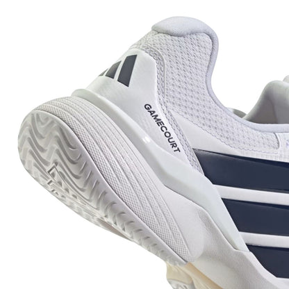 Adidas Gamecourt 3 Men (Cloud White/Dark Blue/Core Black) Skor
