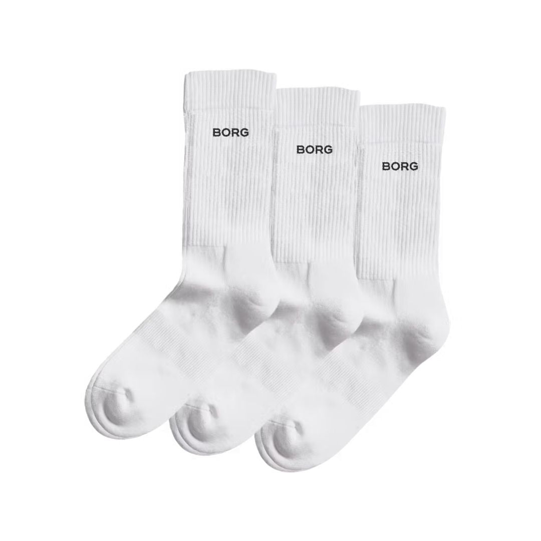 Björn Borg Essential Crew (3-pack, White) Strumpor