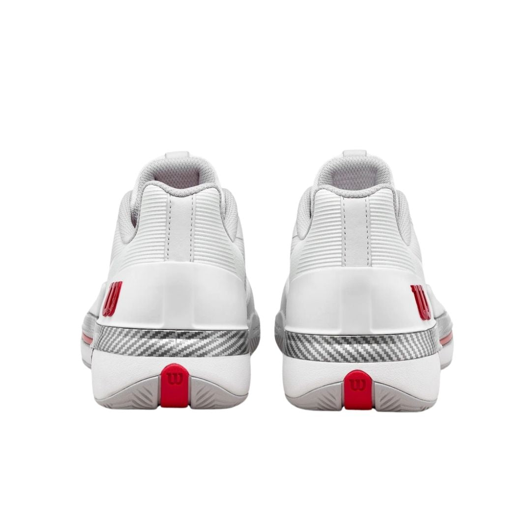 Wilson Rush Tour 5 CTC Padelskor (Bright White/Wilson Red/Microchip)