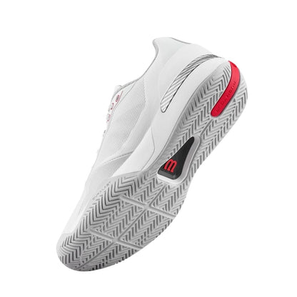 Wilson Rush Tour 5 CTC Padelskor (Bright White/Wilson Red/Microchip)