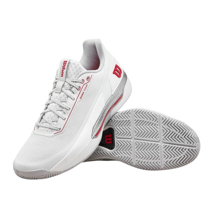 Wilson Rush Tour 5 CTC Padelskor (Bright White/Wilson Red/Microchip)