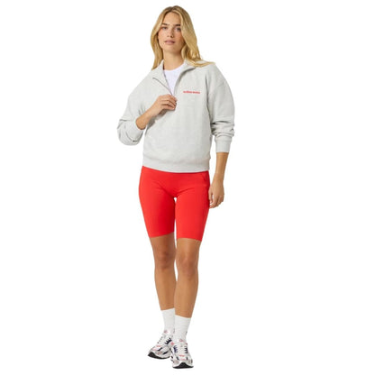 Björn Borg Halfzip Sweatshirt Dam (Ultra Light Grey Melange)