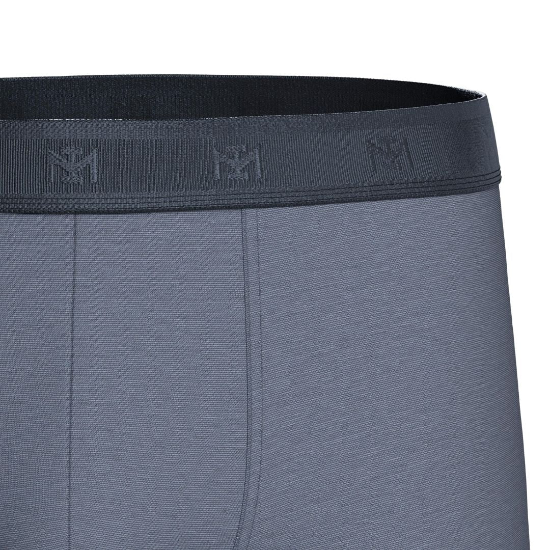 Impetus Plain Boxershorts (2-pack, Grey+Navy Blue)