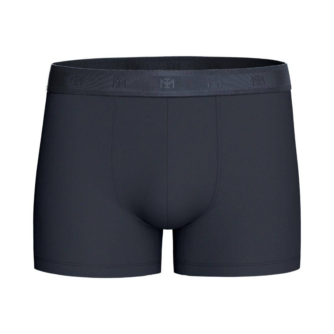 Impetus Plain Boxershorts (2-pack, Grey+Navy Blue)