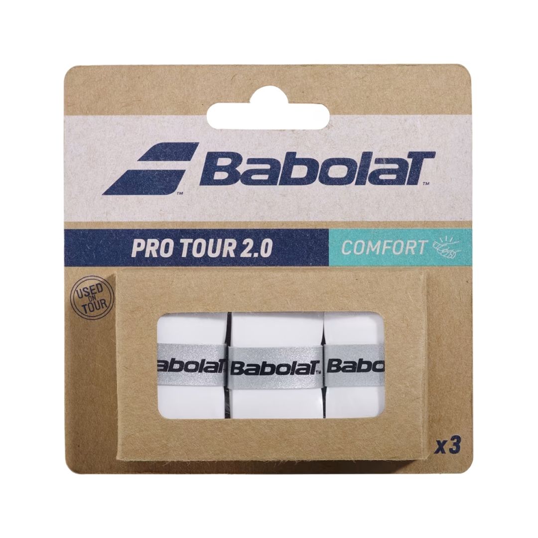 Babolat Pro Tour 2.0 Overgrip (3-pack, vit)