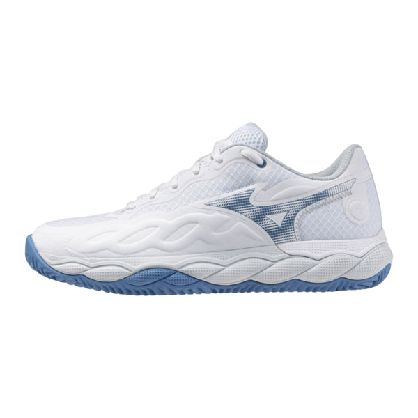 Mizuno Wave Enforce Court CC Women (Vit/Parisian Blue/Plein Air)