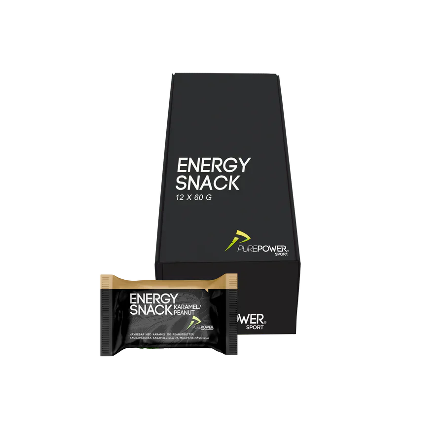 PurePower Energisnack Jordnöt/Karamell Smak (1 styck om 60 gram)