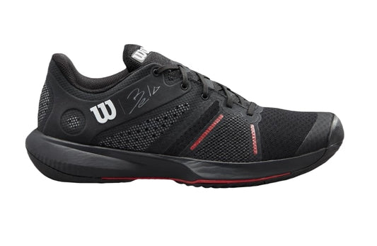 Wilson Bela Pro Padelskor (Unisex, Svart/Röd) - Mypadellife.se