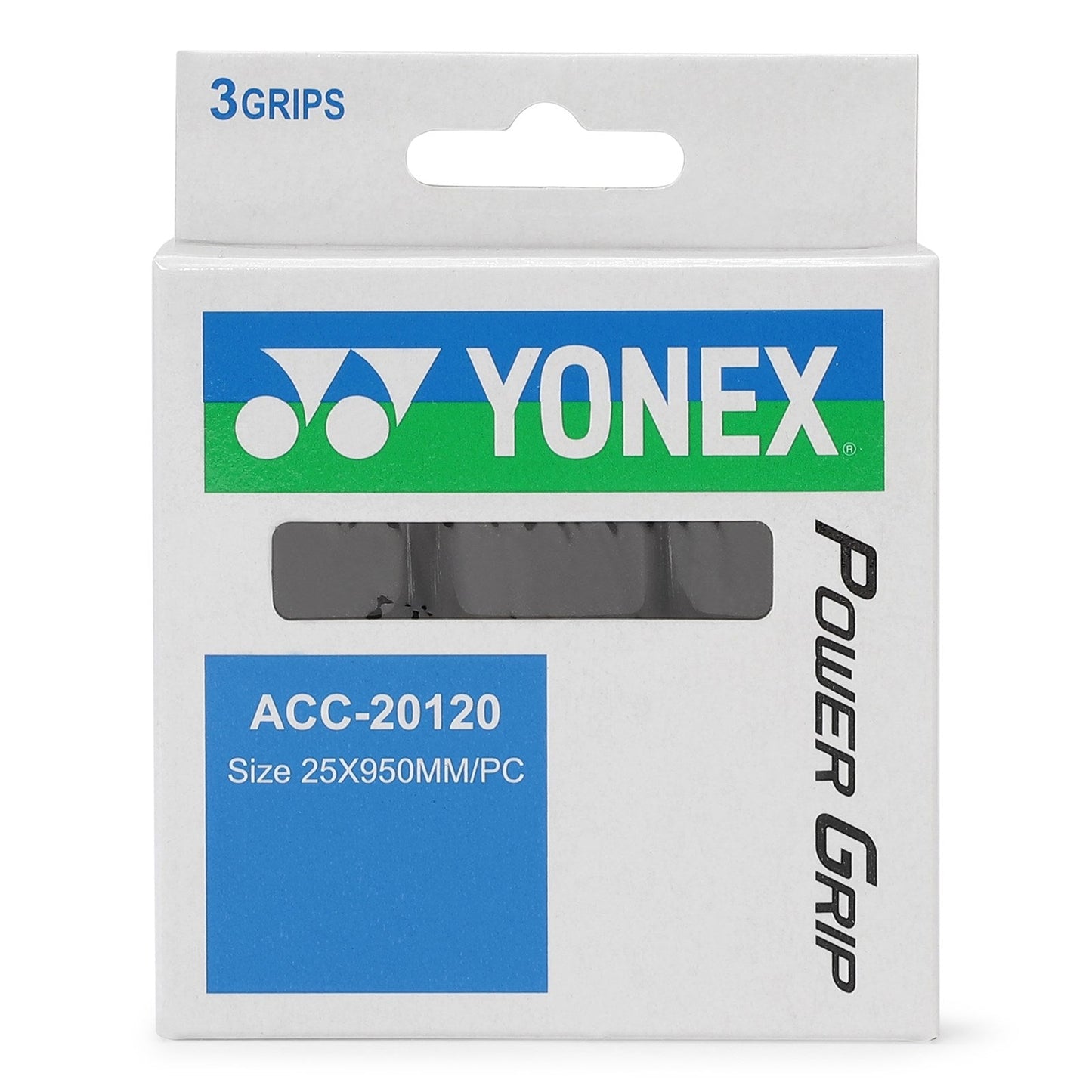 Yonex Power Grip (3 st., svart)